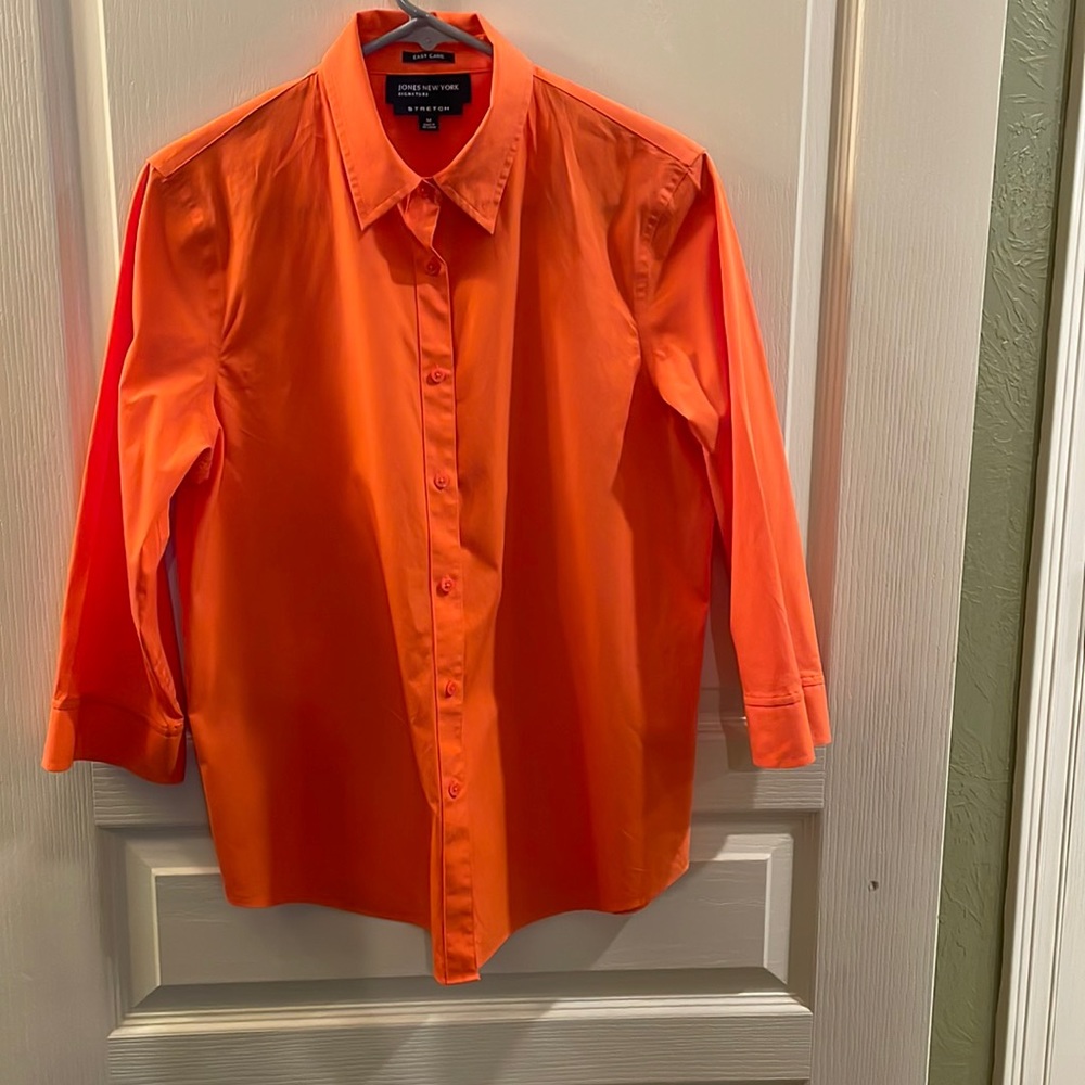 Jones New York Signature Stretch Button Down Shirt